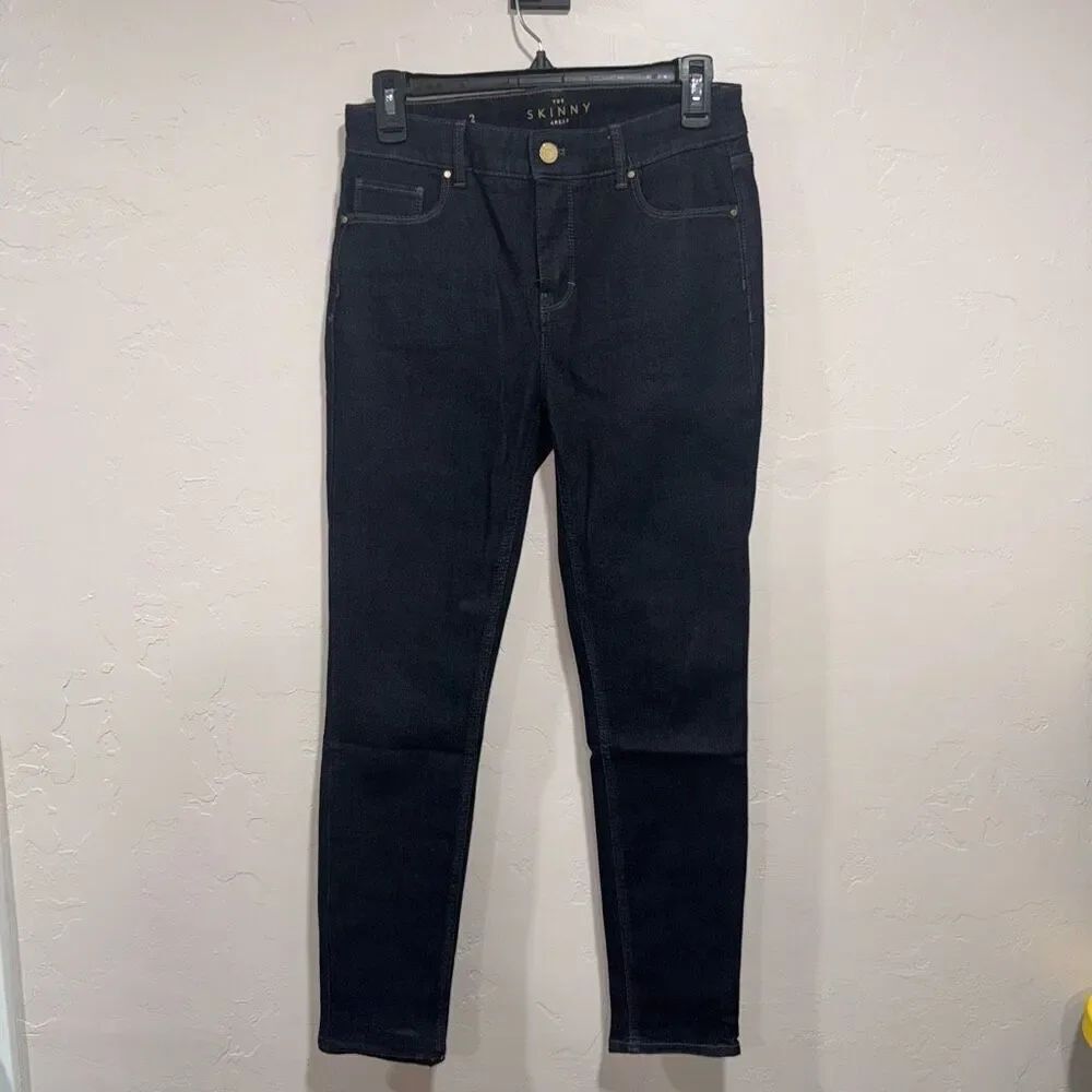 White House Black Market the Skinny dark wash jeans